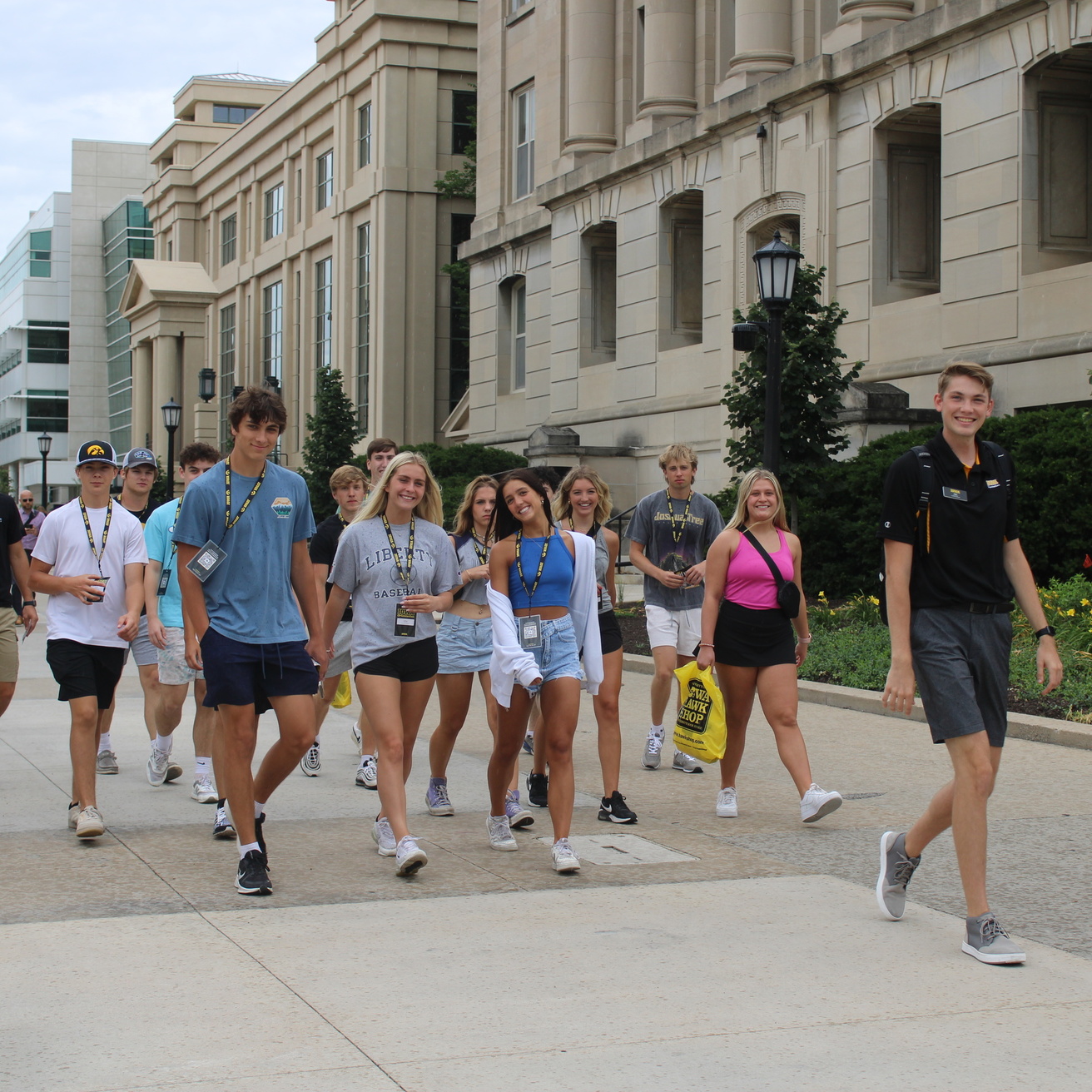 Group touring campus